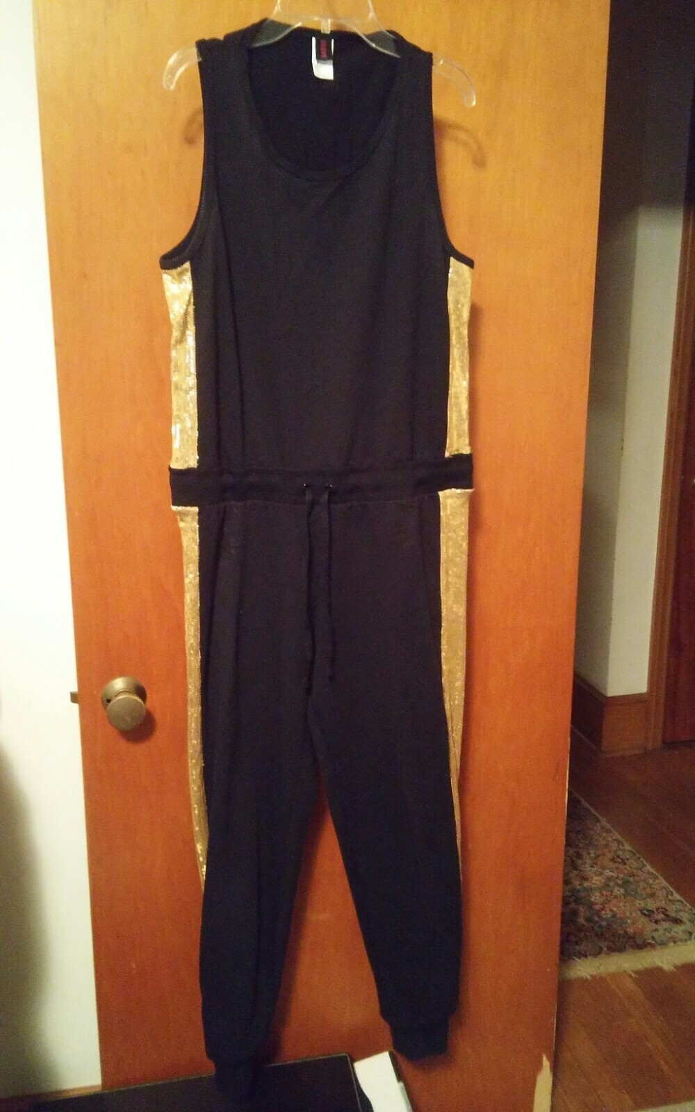 Urban Groove One Piece Black & Gold Dance Outfit Size MA Women Youth