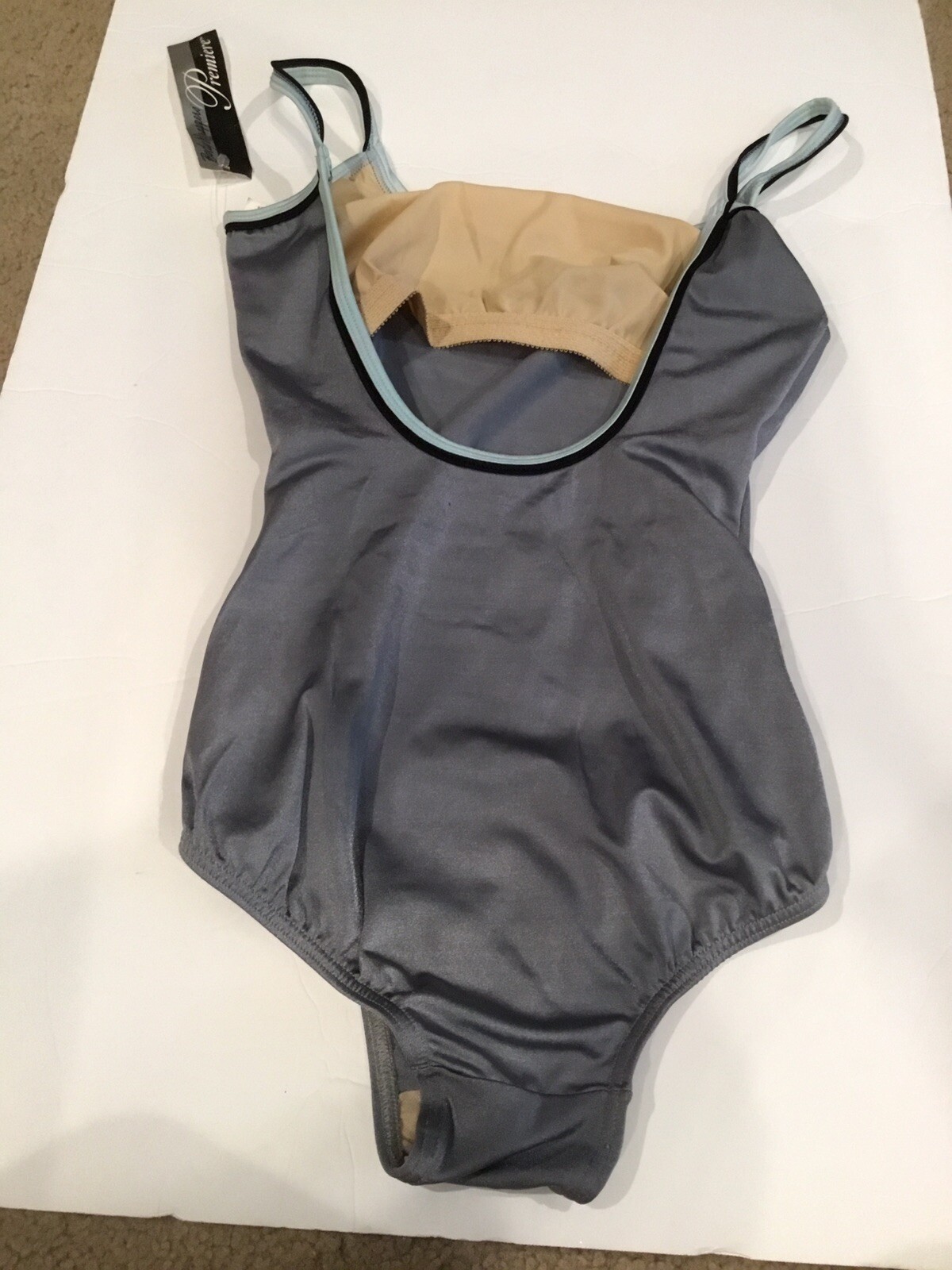 New, Women’s Body Wrappers Premiere Camisole Leotard, Silver, Size Large