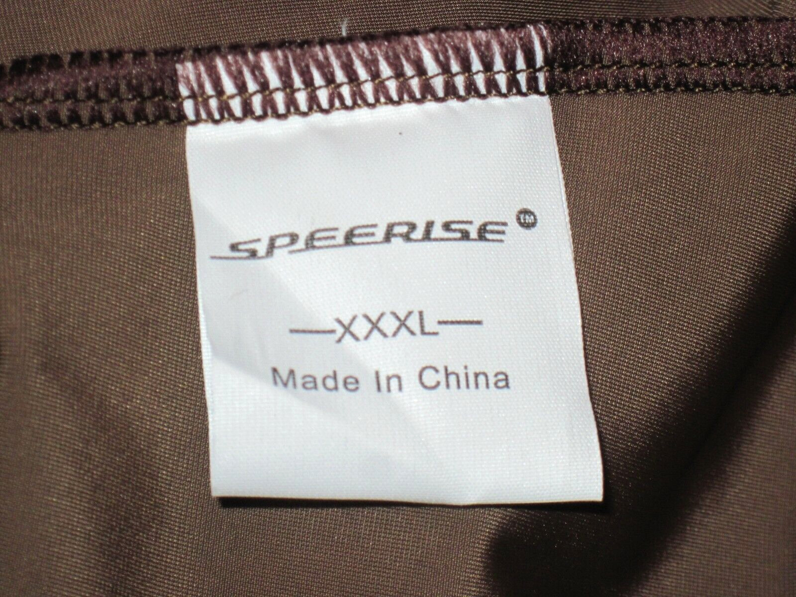 Plus Size Shiny Brown Spandex Sleeveless T-Neck Leotard Size 3XL (18-20) New