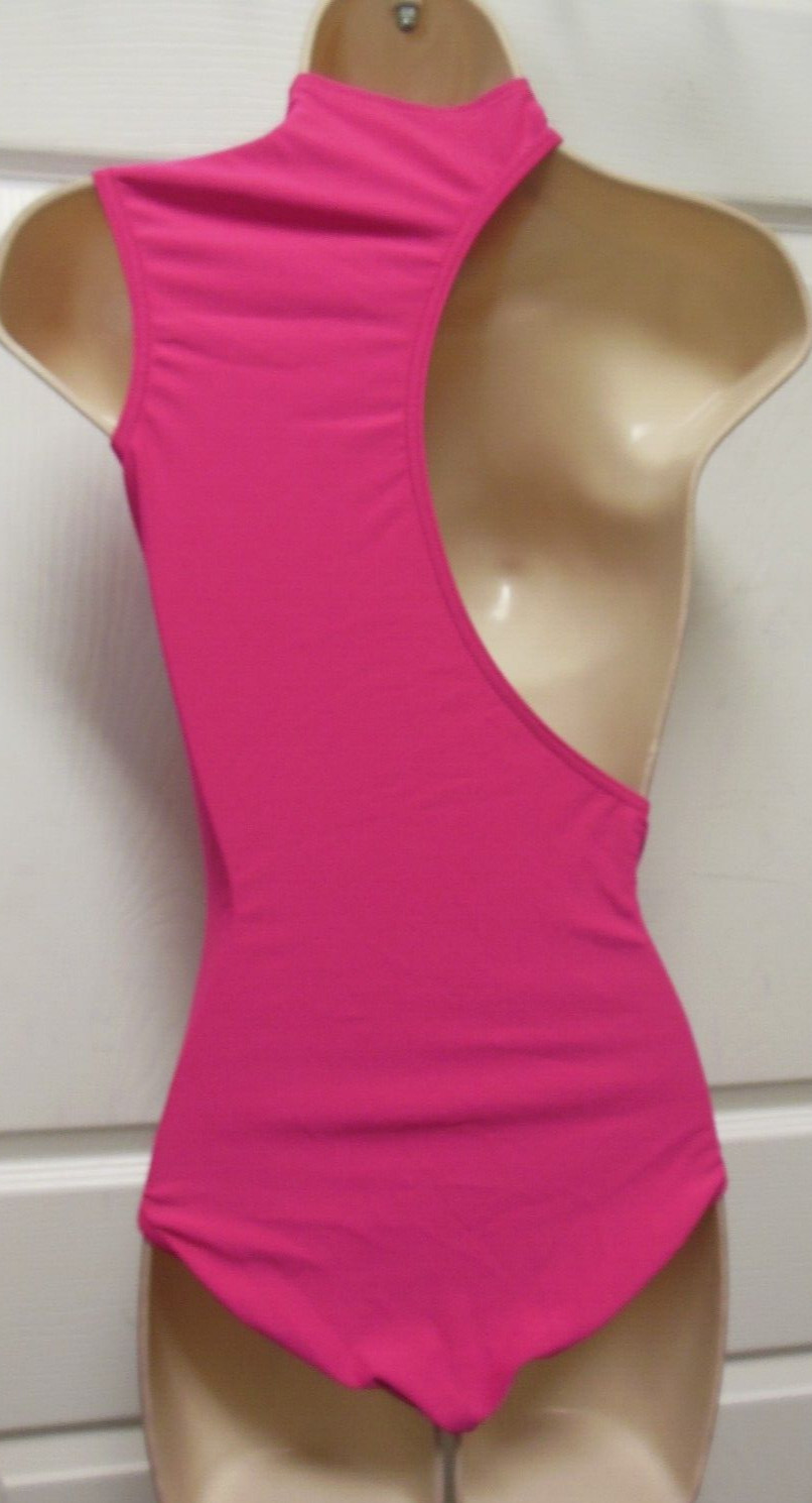 2 pc Set Unitard leotard Asymmetrical Unique SmA MedA.