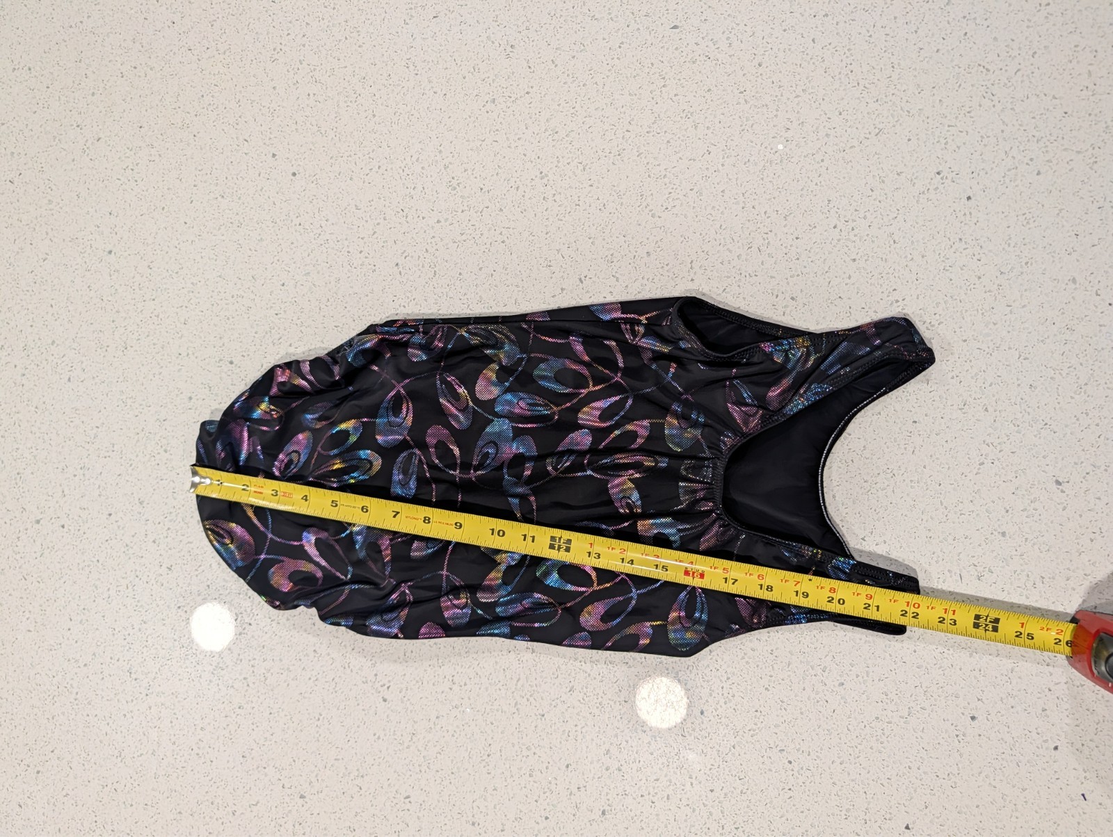GREAT GK Elite AS Small Gymnastics Dance Leotard Metallic Pixel RAINBOW SWIRLS