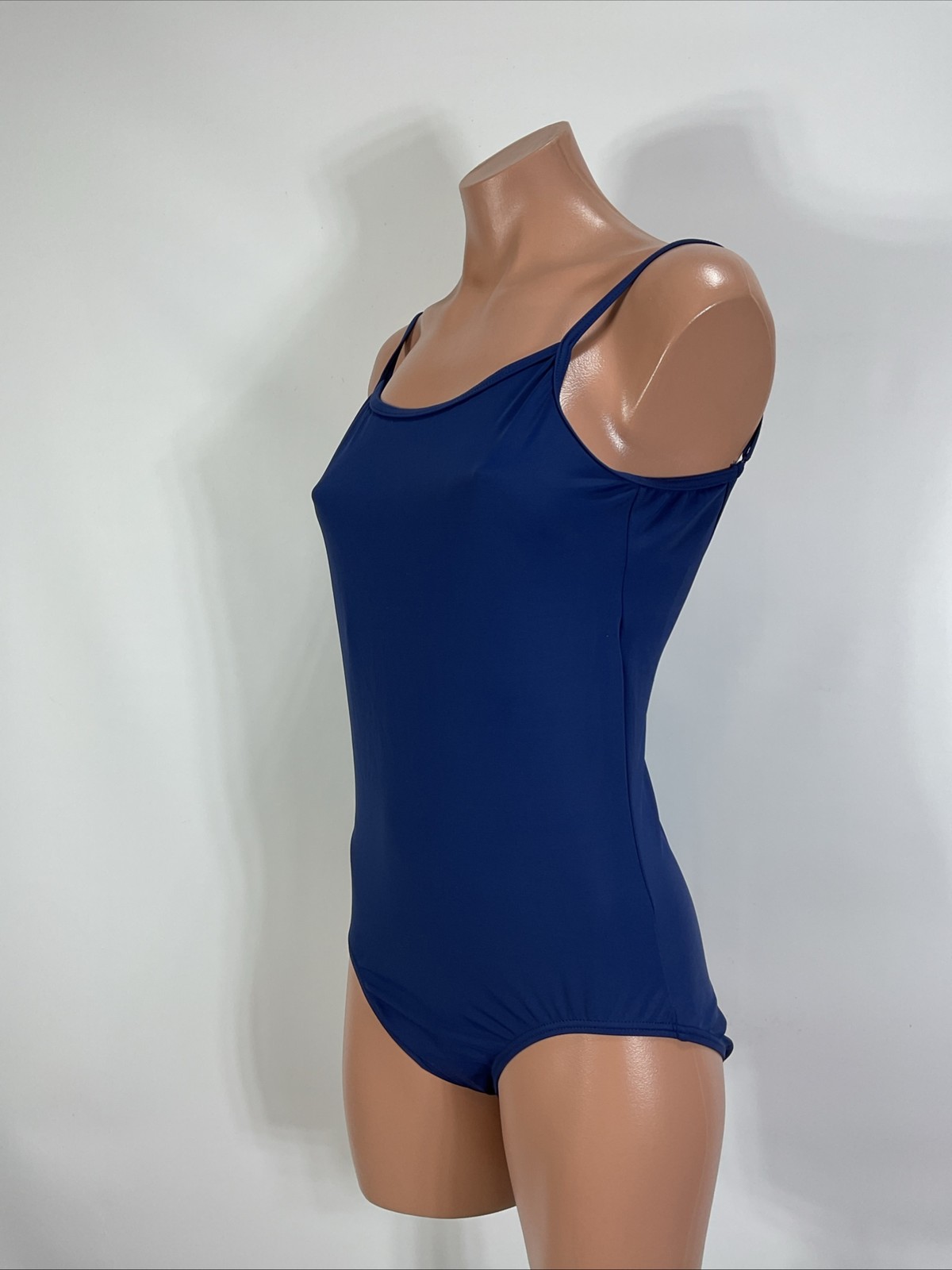 New WEISSMAN Camisole Low Back Leotard BLUE Adult Medium MA