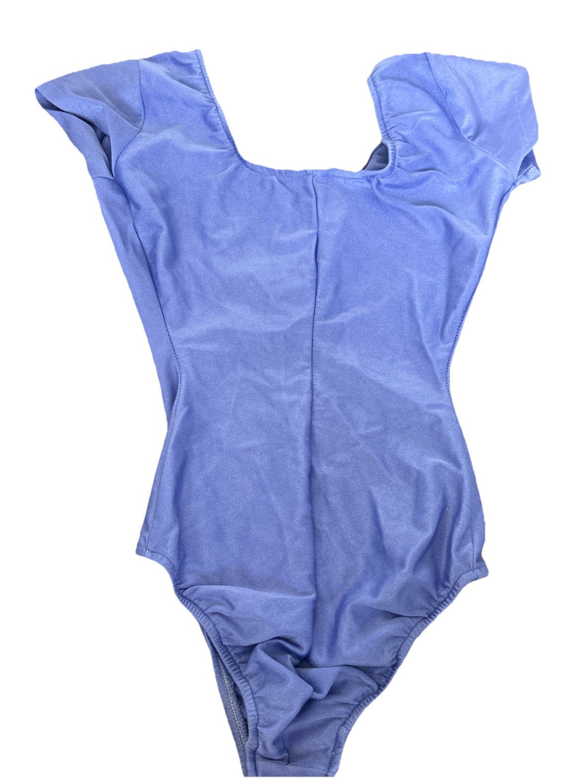 Flexatard 80s GILDA MARX Shiny Purple Leotard Vintage JAZZERCISE AEROBICS size P