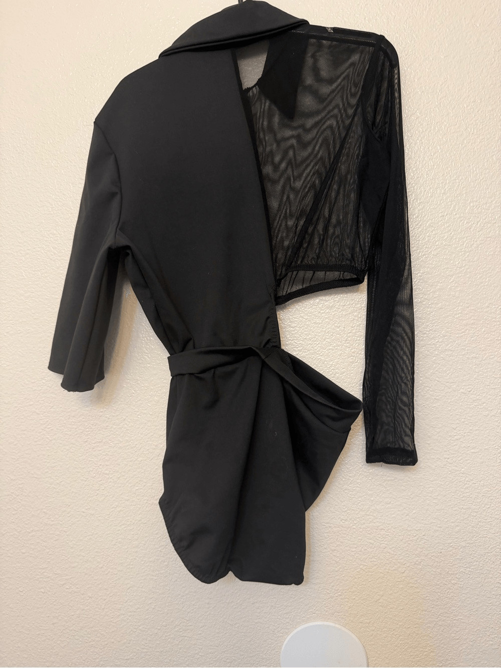 Kelle dance suit costume black TRENDSETTER LEOTARD 5418 MA-Medium adult