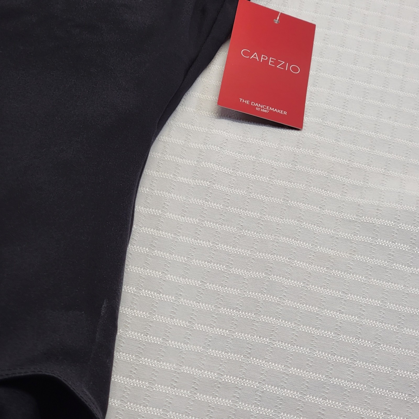 Capezio Team Basics Camisole Leotard Adjustable Strap Black Scoop Neckline SZ LA