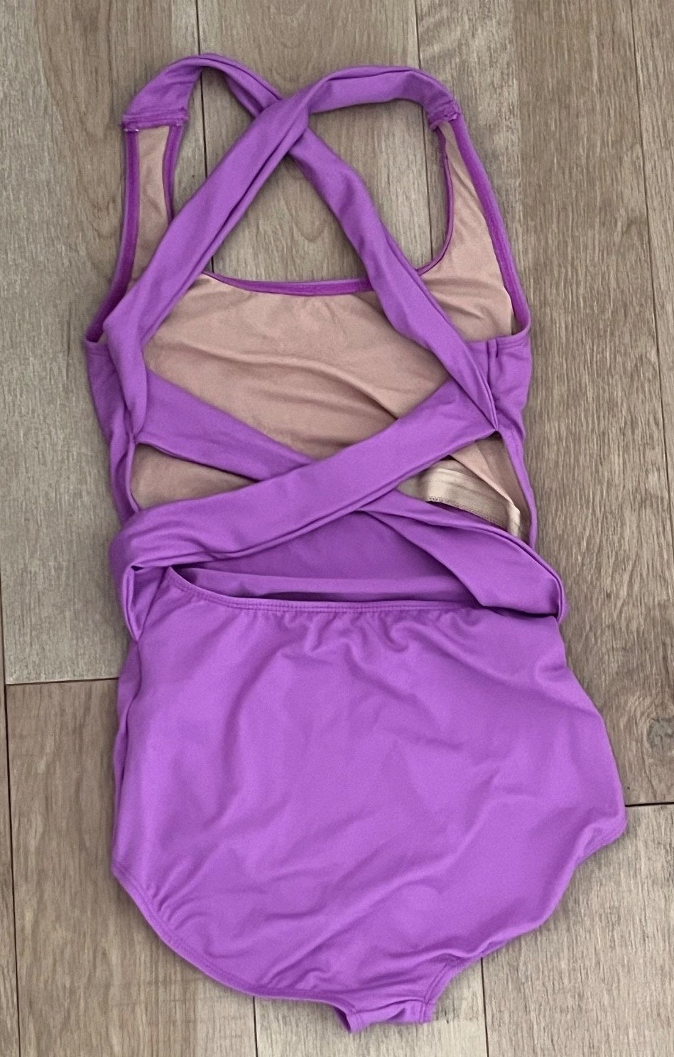 REVOLUTION CROSS BACK PURPLE SLEEVELESS DANCE LEOTARD WOMEN’S PA ADULT PETITE