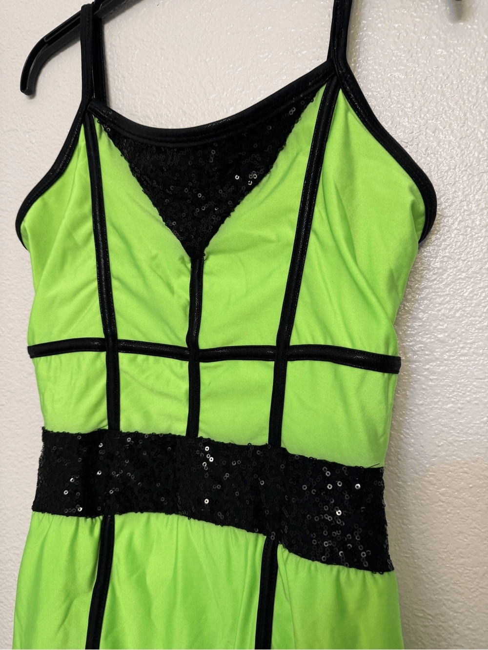 A wish come true dance costume dress neon green 22931 Do It Like That MA adult