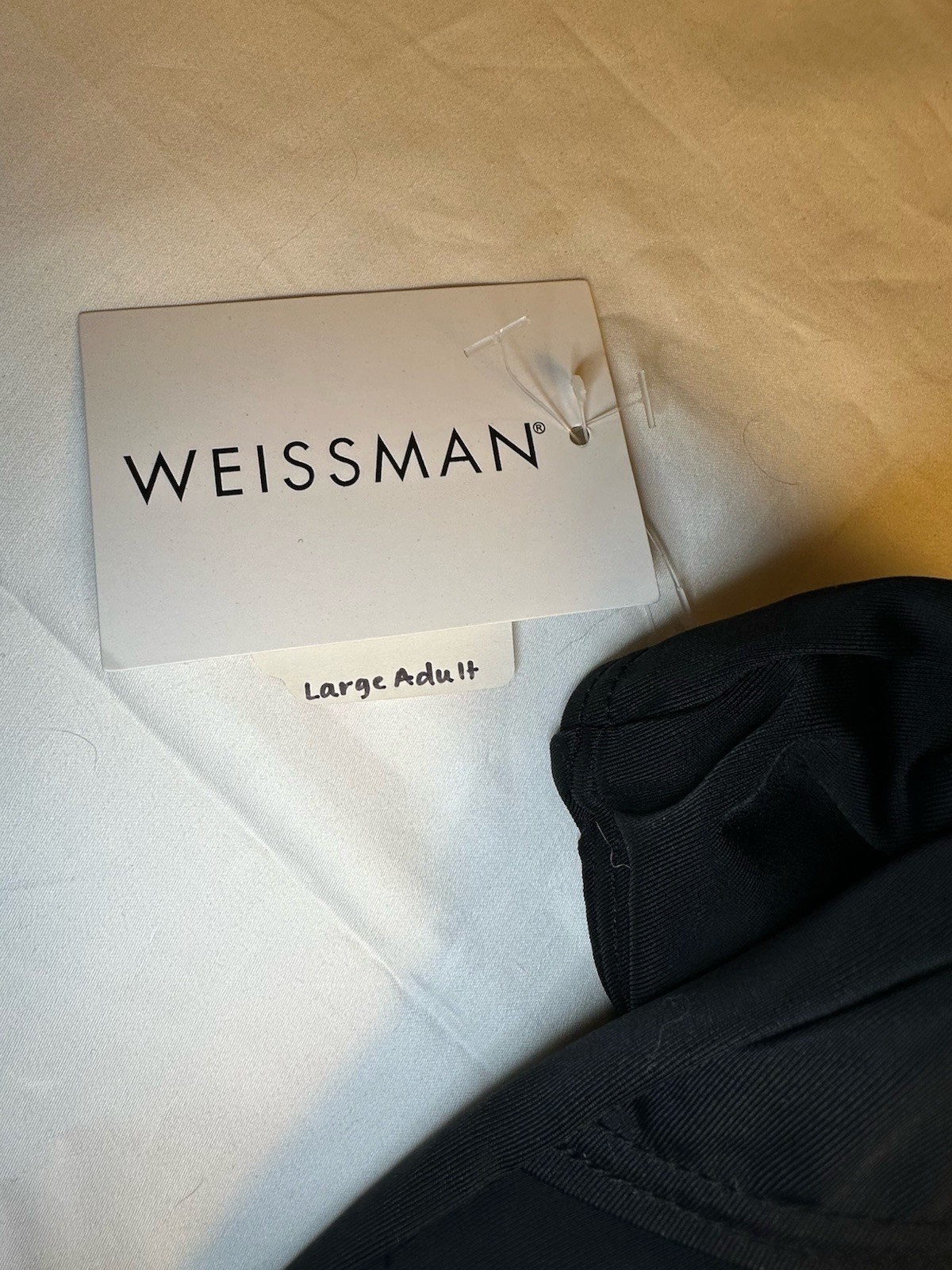 Weissman NWT Black Racerback Ballet Dance Leotard MT12623 LA