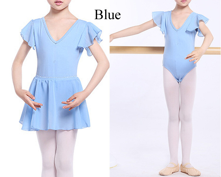 AU STOCK GIRLS to ADULTS 2 PCS SET DANCE BALLET COTTON LEOTARD SKIRT DA028