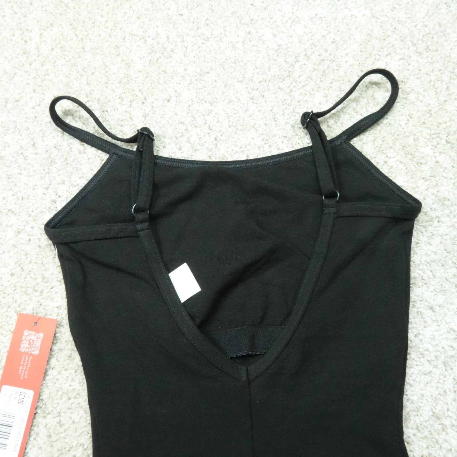 Capezio Leotard Womens Extra Small Black Cami Shelf Bra Ballet Dancewear