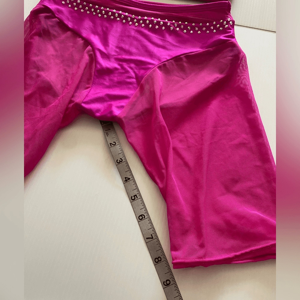 AA dance design costume custom hot pink Malfi Blossom 2 piece contemporary SA
