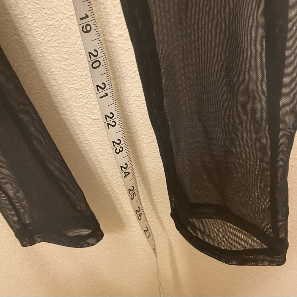 WEISSMAN Elite Dance Costume black Velvet Illusion Unitard rhinestone V12241 SA