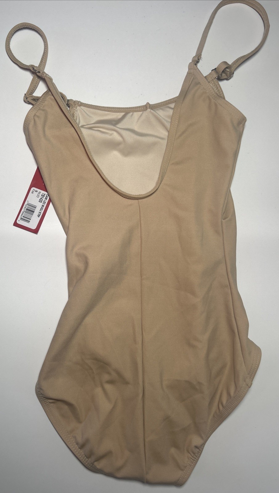 Capezio Women’s Camisole Leotard With Adjustable Straps Nude Size Small