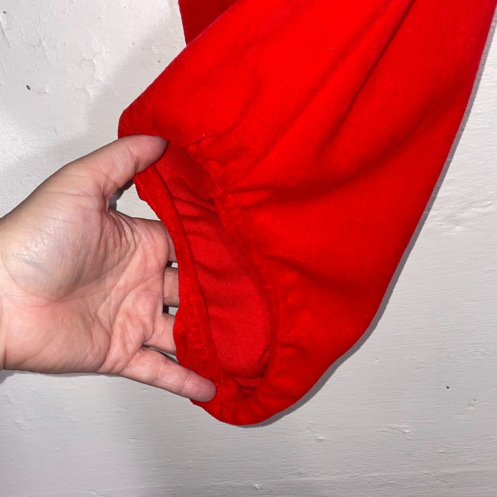 Vintage NWT Deadstock Bright Red Terrycloth Leotard Bodysuit Medium 80s 90s