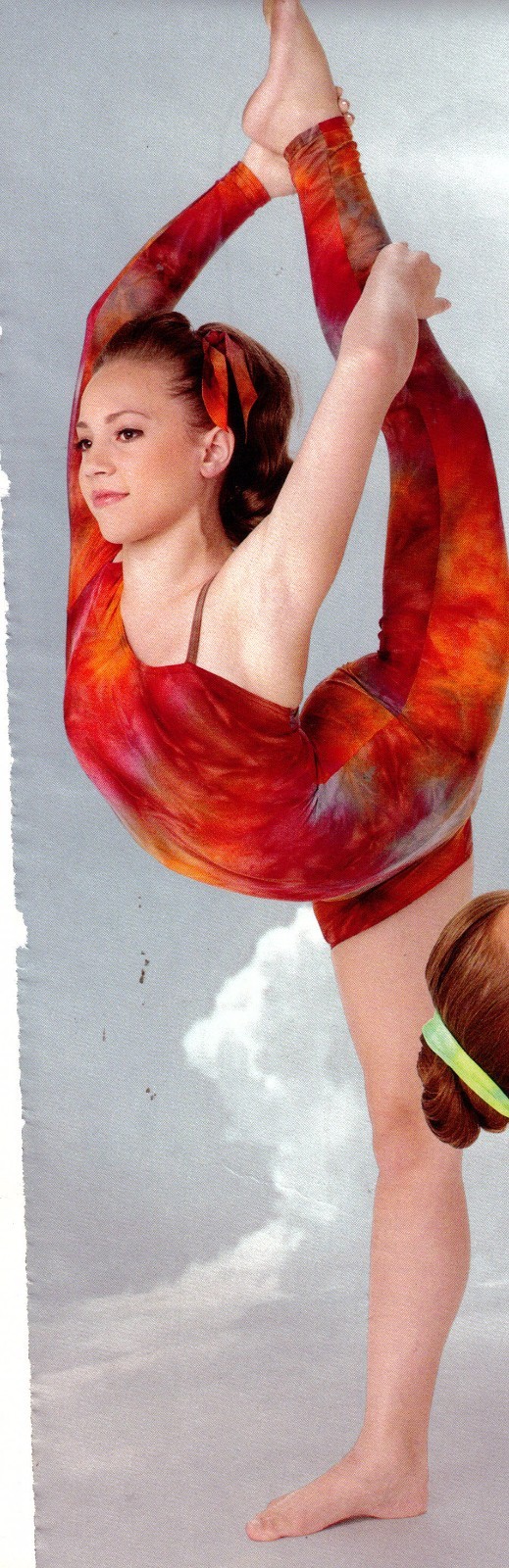 NWOT One legged Unitard Lyrical Tiedye Shelf Lined Dance Ladies Size petite