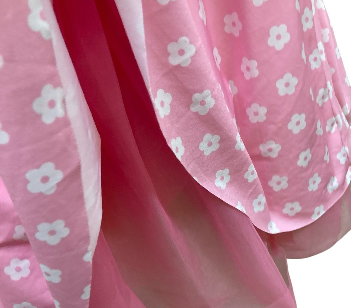 Weissman Dress Women’s SA Pink Belter Floral Satin Bow Costume Lined