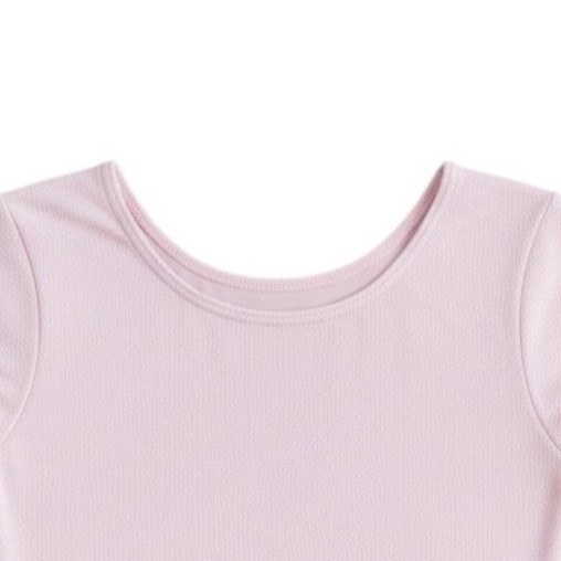 Danskin Adult Medium Leotard Theatrical Pink Long Sleeve Scoop Neck Dance