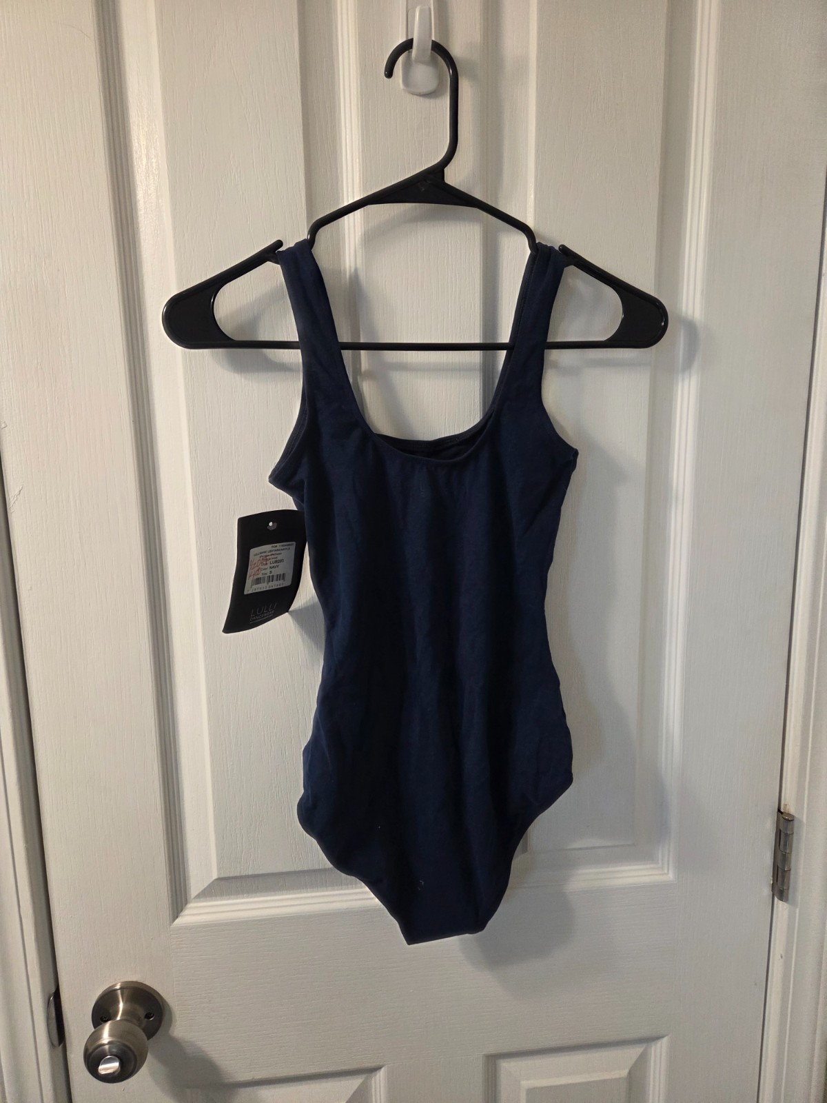 Lulli Dancewear Blue Tank Leo With Crisscross Back Adult Small #S35