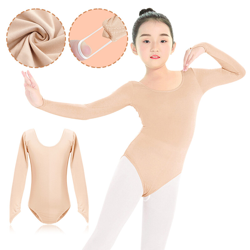 Flesh-colored Bottoming Top Tight-fitting Girl’s Practice Dance Bottoming Shirt