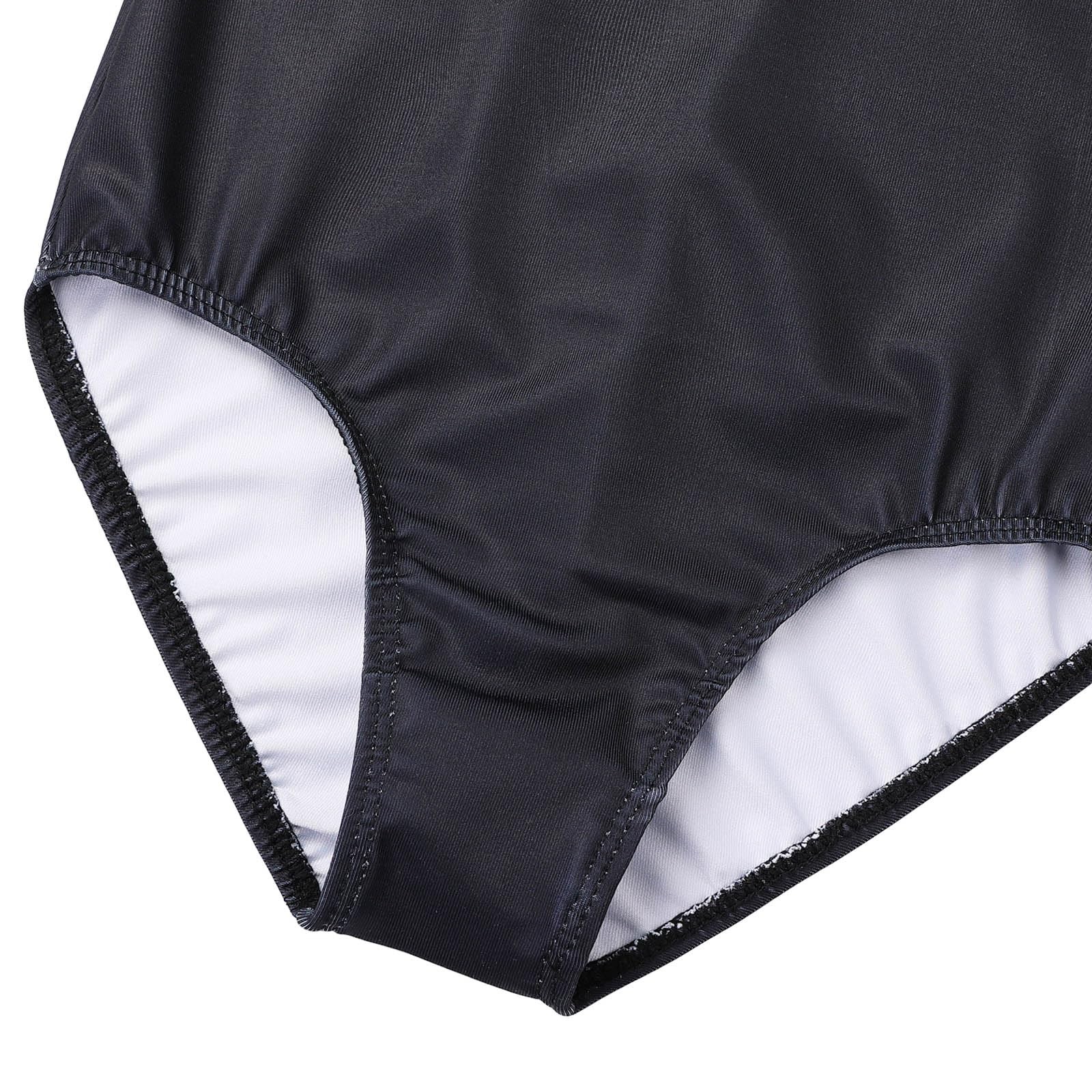 BAOHULU Gymnastics Leotards for Girls 13-14 Years, Blackgreen Diamond Set