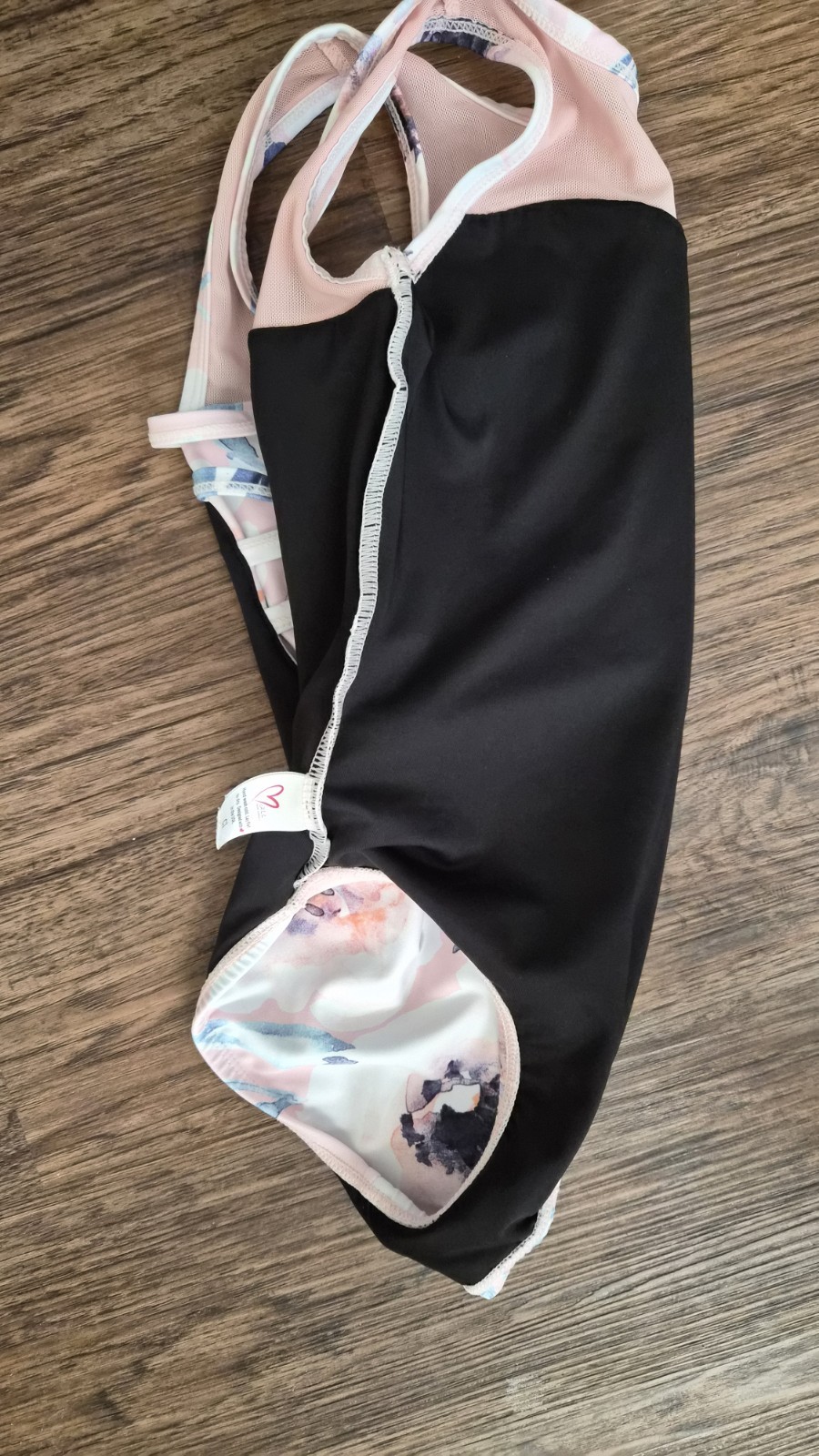 ❤️ All Dancewear C1 sz 6/7 Dance Leotard Tank Pink Floral Mesh Sweatheart Line.