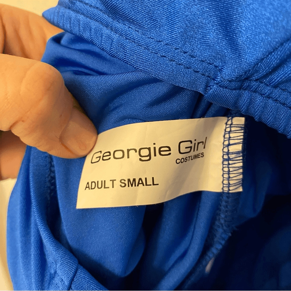 Georgie Girl Custom solo dance costume royal blue rhinestoned lyrical dress SA