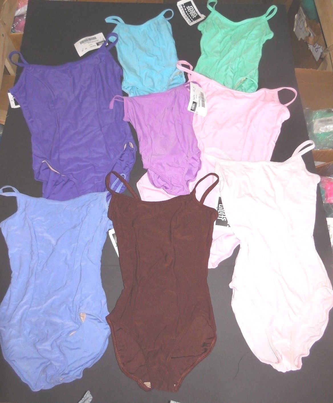 Camisole leotard Princess seam ch/ladies sizes colors w/ front lining ch/ladies