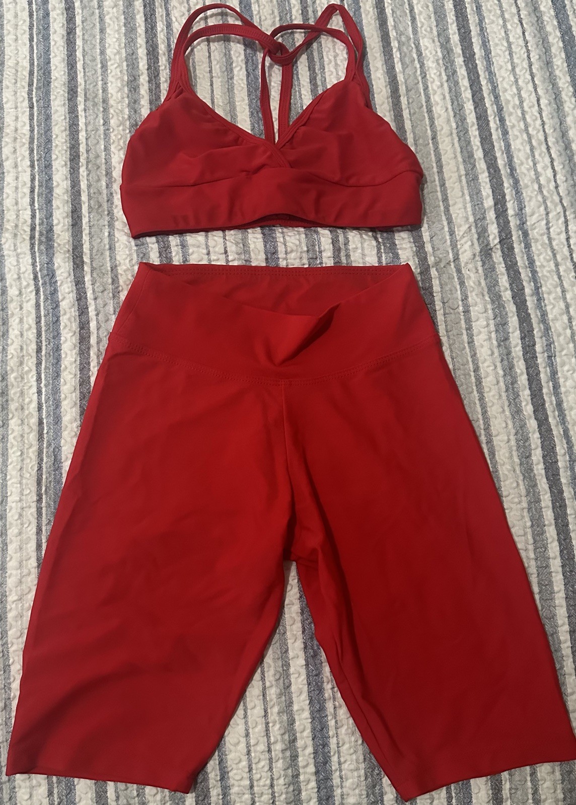 Dance/Cheer tryout costume 2 piece set RED, Size XS