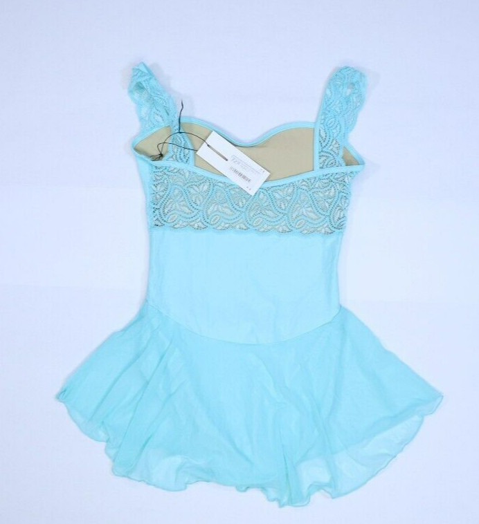 Wear Moi Etincelle Pacific Blue Ballet Dance Leotard Tank Dress Tulle Womens M