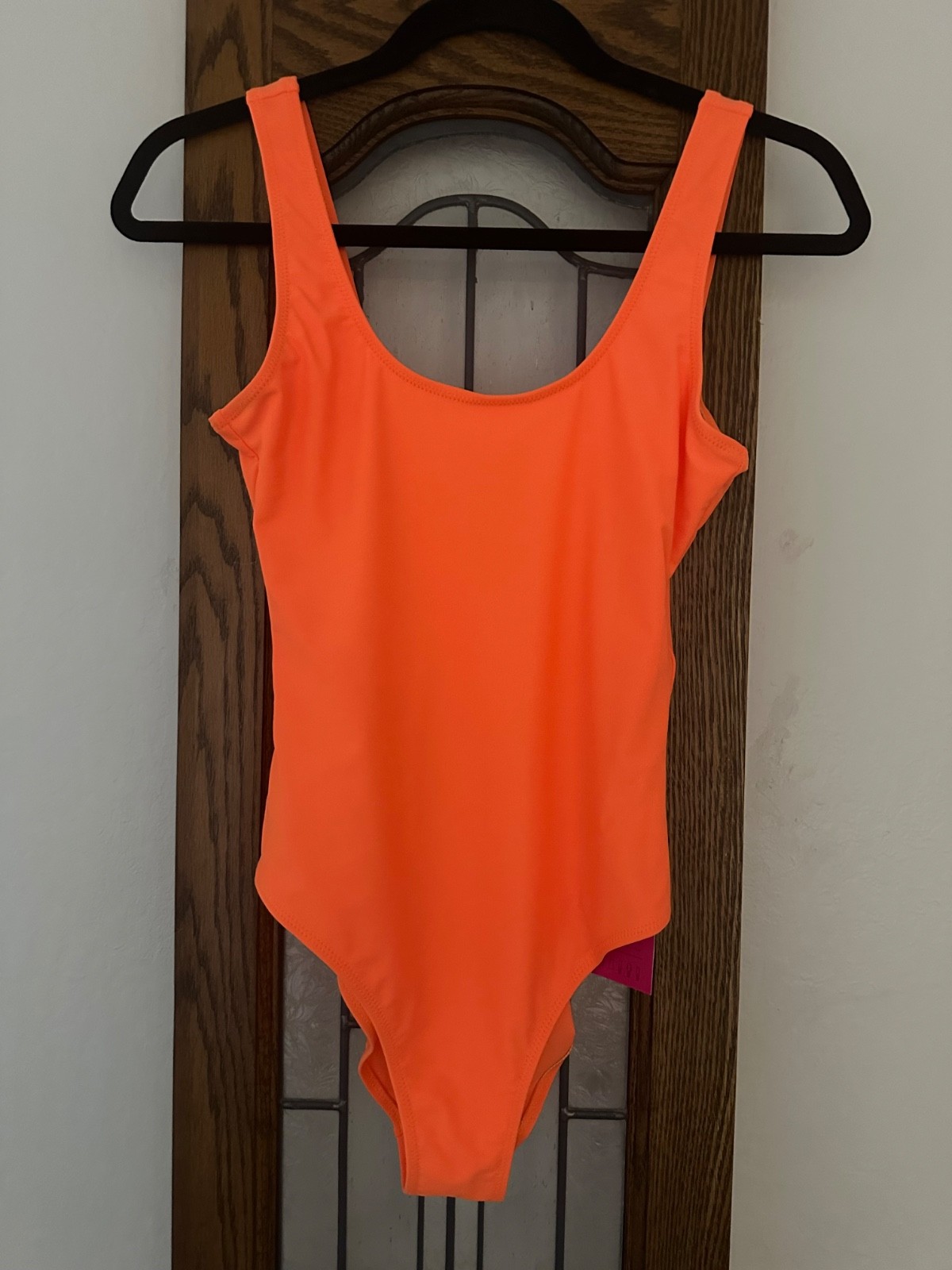 SPEERISE One Piece Tank High-Cut Leotard Small NWT Nice! NEON ORANGE