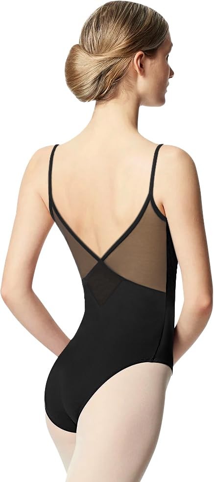 Tegmk Women Camisole Ballet Leotards for Dance Gymnastics Medium, Black