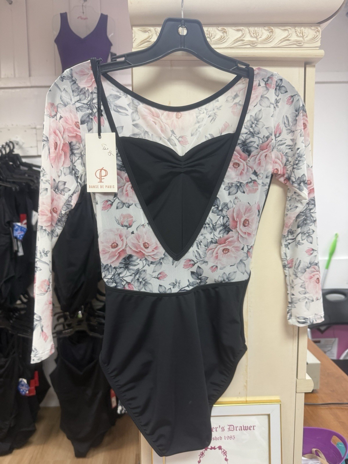 Danse De Paris Desiree Leotard Jet Rose Size 10/ Adult Small New With Tags