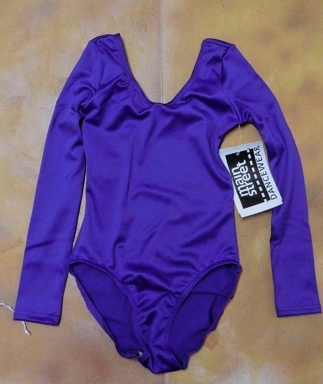 Dance LONG SLEEVE LEOTARD Front Lined 4 Color Choices over 200 available