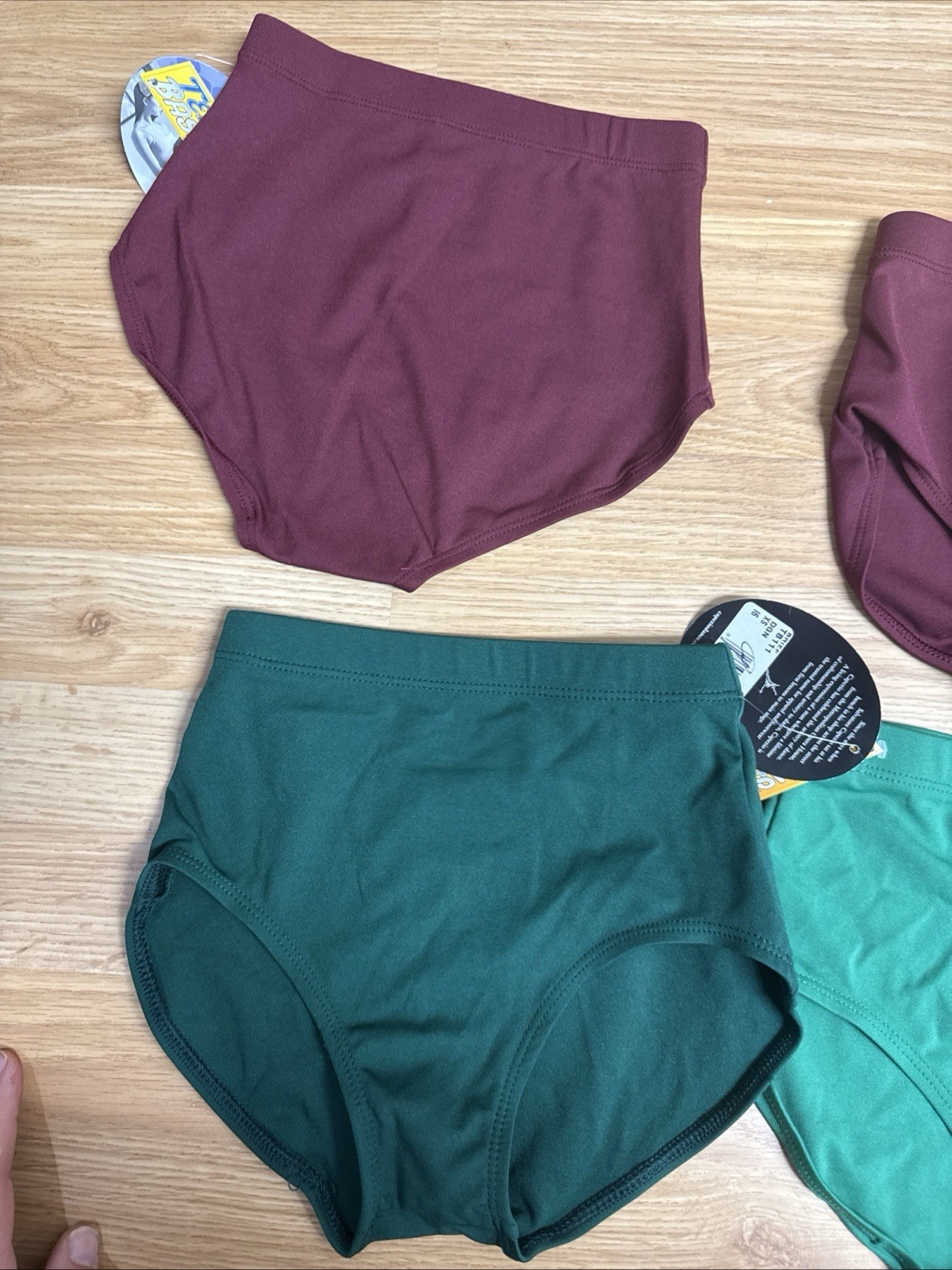 Lot Of 5 Capezio Team Brief TB111 Womens Extra Small XS NWT Dance