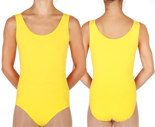 Plus Size Tank Leotard, Black, White 2X, 3X, 4X, 5X, 6X (4402)