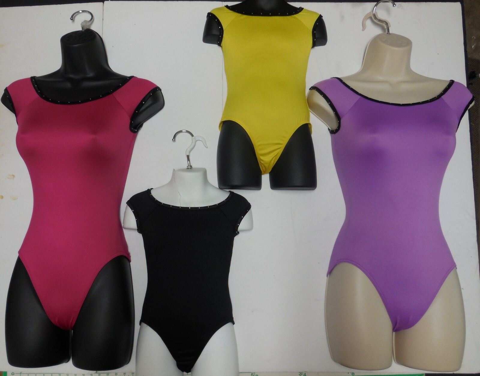 50’s Style Leotard Dance Costume stone Trim 5 colors over 200 avlbl AMERICAN