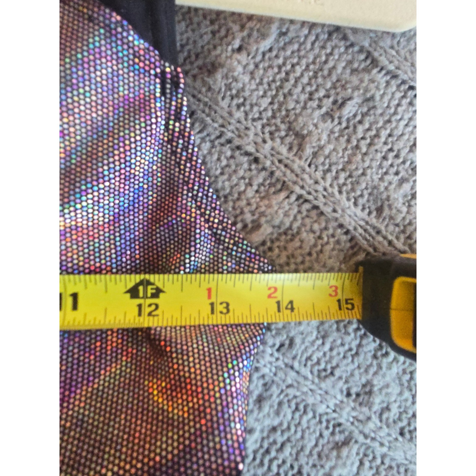 WEISSMAN – Holographic Mesh Dance Leotard Gymnastics Performance Outfit Women MA