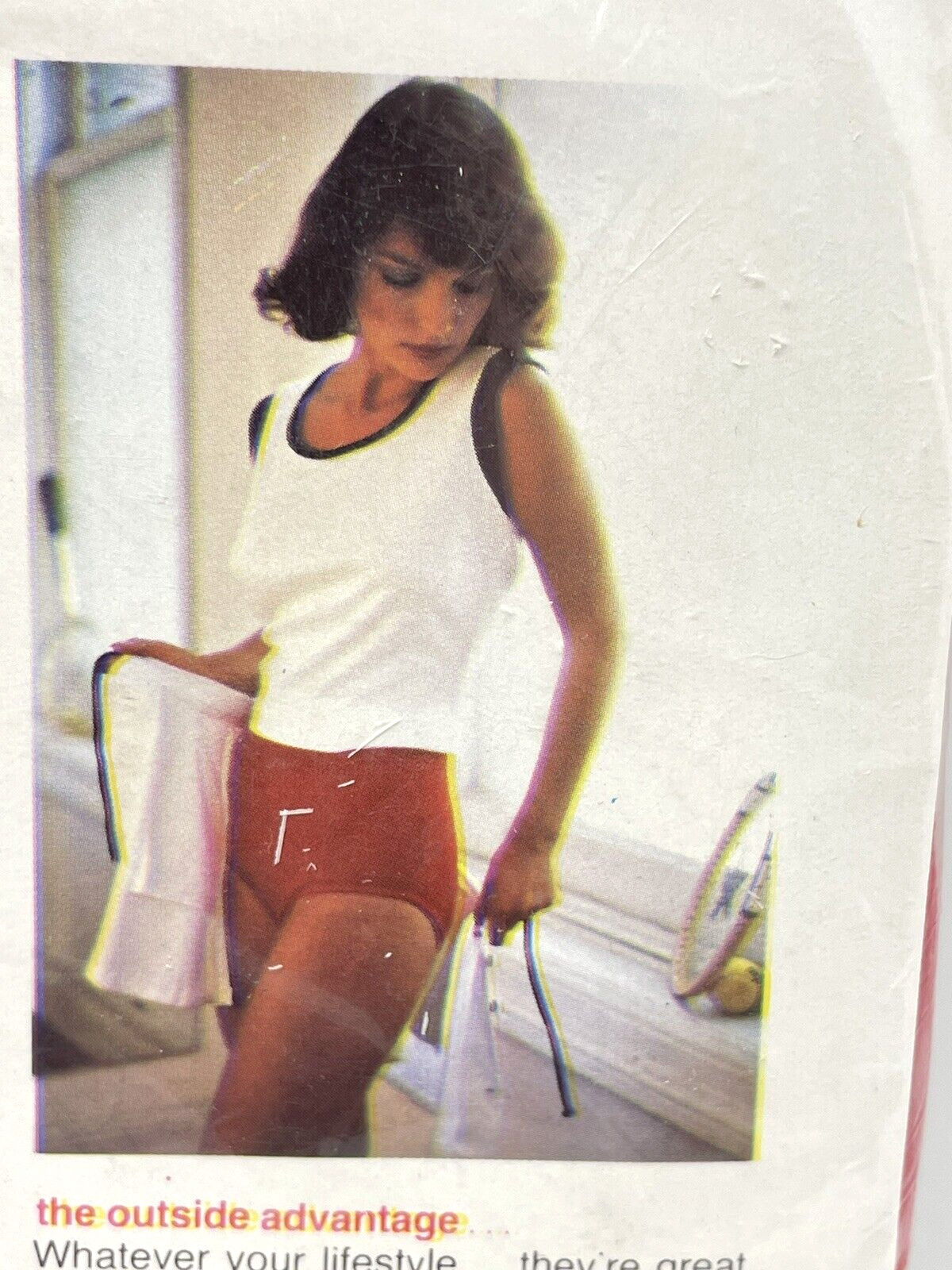 VINTAGE 1970’s TERRI GUARD TRUNKS LEOTARD WOMENS SMALL RED NYLON NOS 32-36″ HIPS