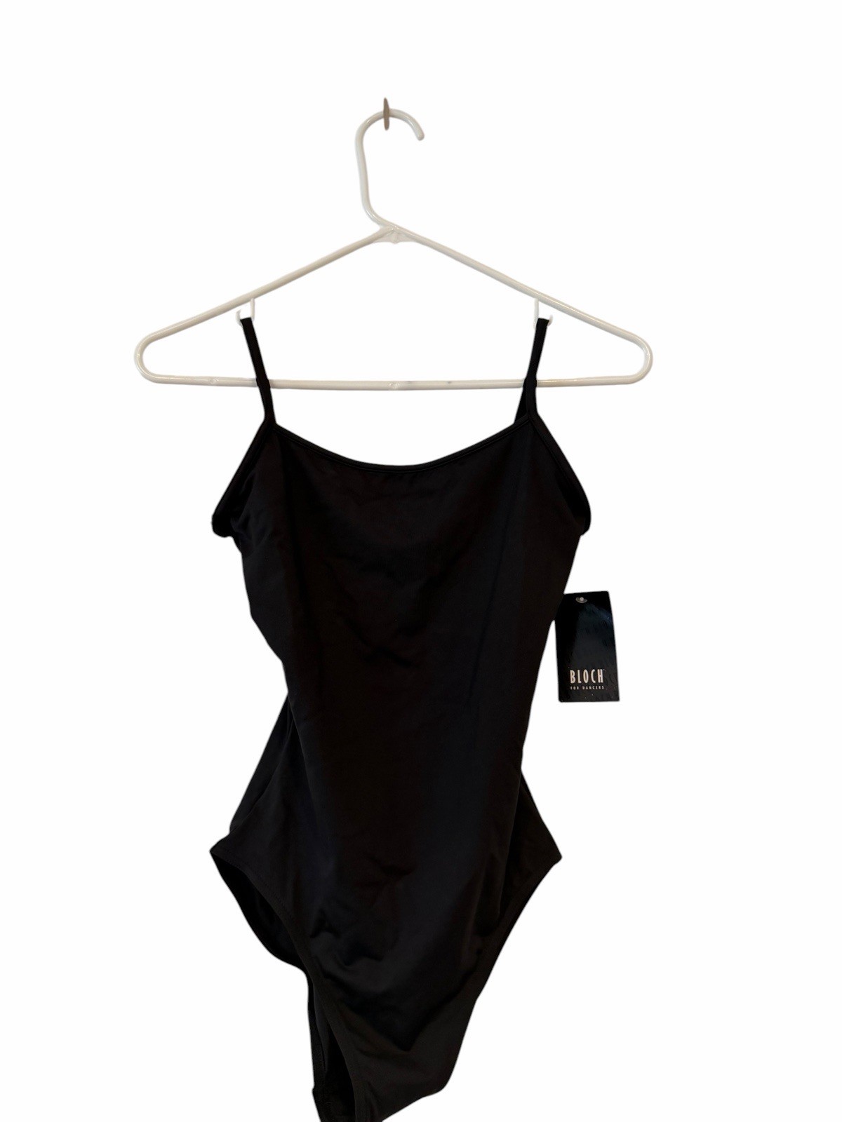 Bloch L5607 Women’s Black Solid Camisole Leotard Knit Nylon Dancewear