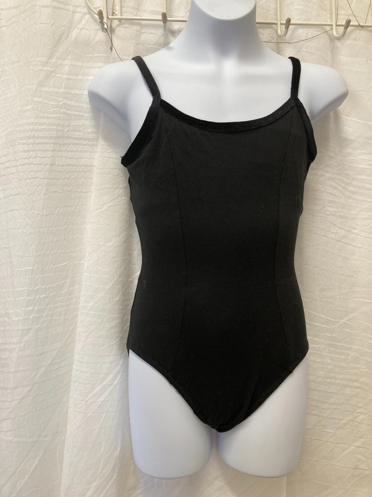 Princess Line Camisole Leotard cotton spandex ladies petite velvet trim
