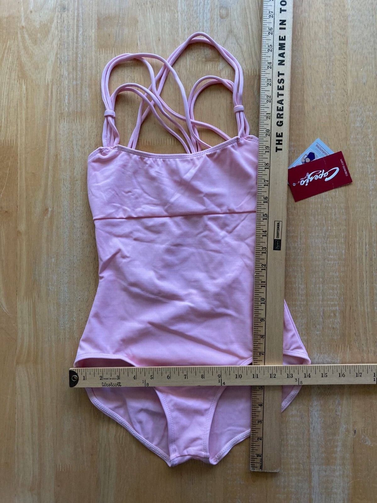 NWT Capezio TB200W Spotlight Camisole Leotard Pink Size Medium NEW