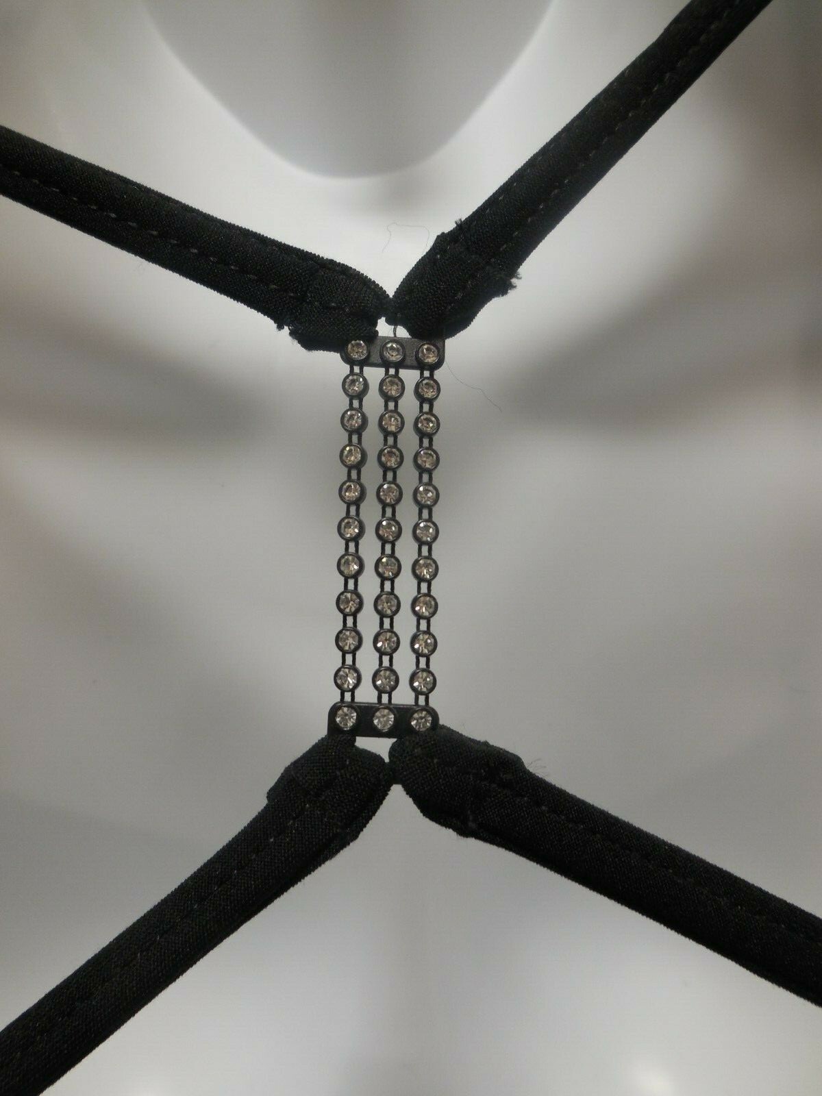 Strappy Rhinestone Embellished Cami Leotard Black Child Ladies Dance Ballet NWT