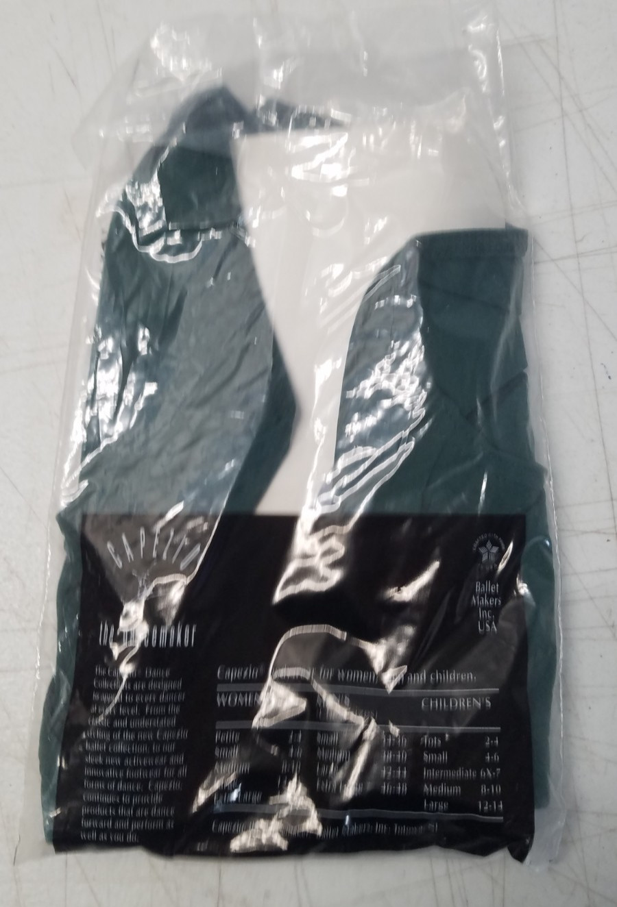 Capezio Dance Briefs Gymnastics Style 111 Adult Sz M Dark Green Nylon NOS 5143