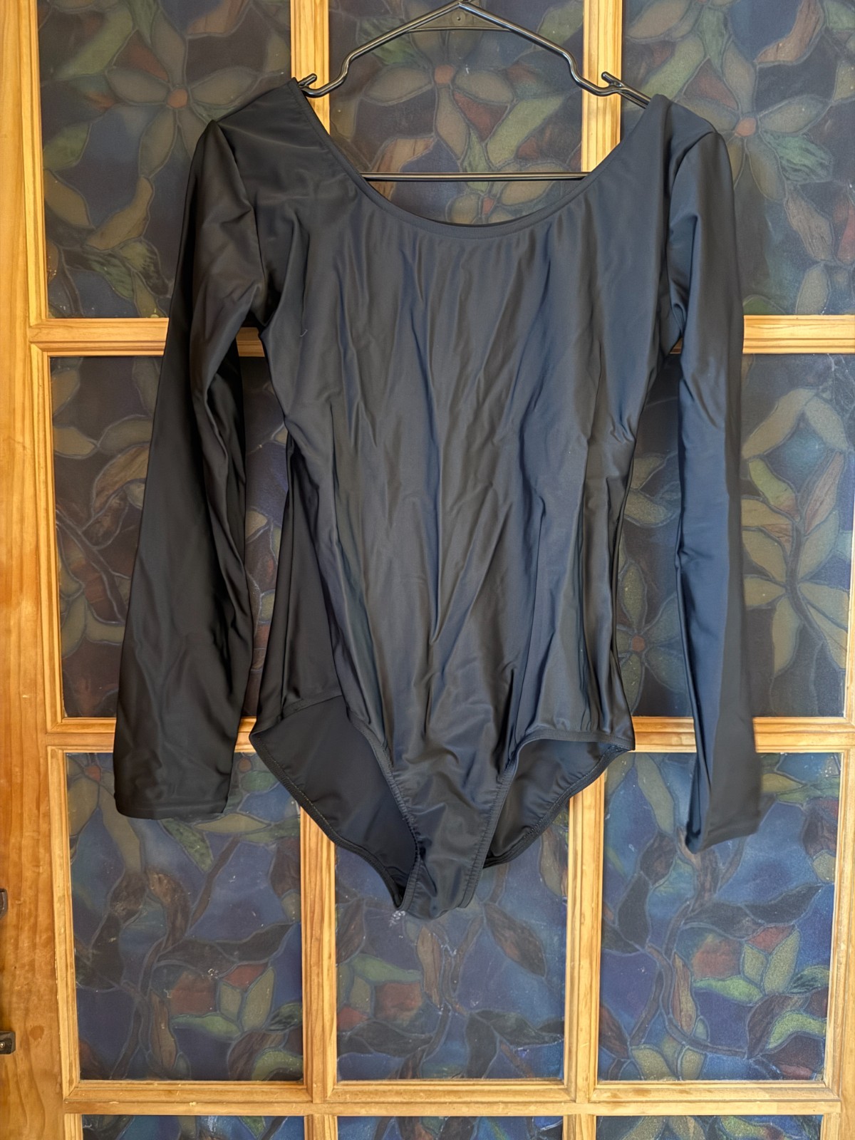 Theatricals Basic Black Long Sleeve Leotard Dance Costume Bodysuit Women’s XL