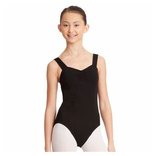 Dance NEW Adult Capezio Leotard Black CC202 Cotton Princess Seam Tank