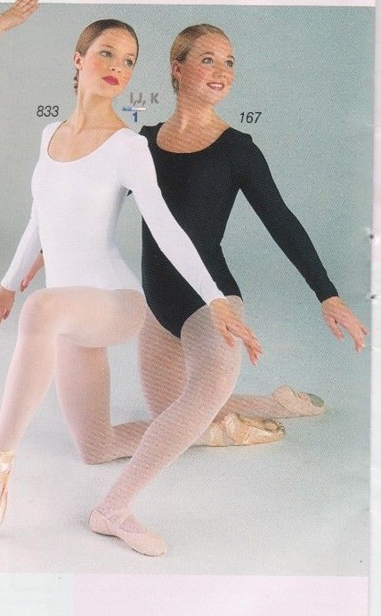 Dance Long Sleeve Scoop Neck Leotard Adult/Child 19 Colors over 100 available