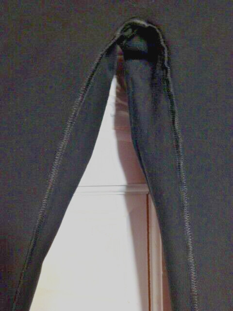 VTG GILDA MARX BLACK SLEEVELESS COTTON SPANDEX FLEXATARD UNITARD CATSUIT SIZE S