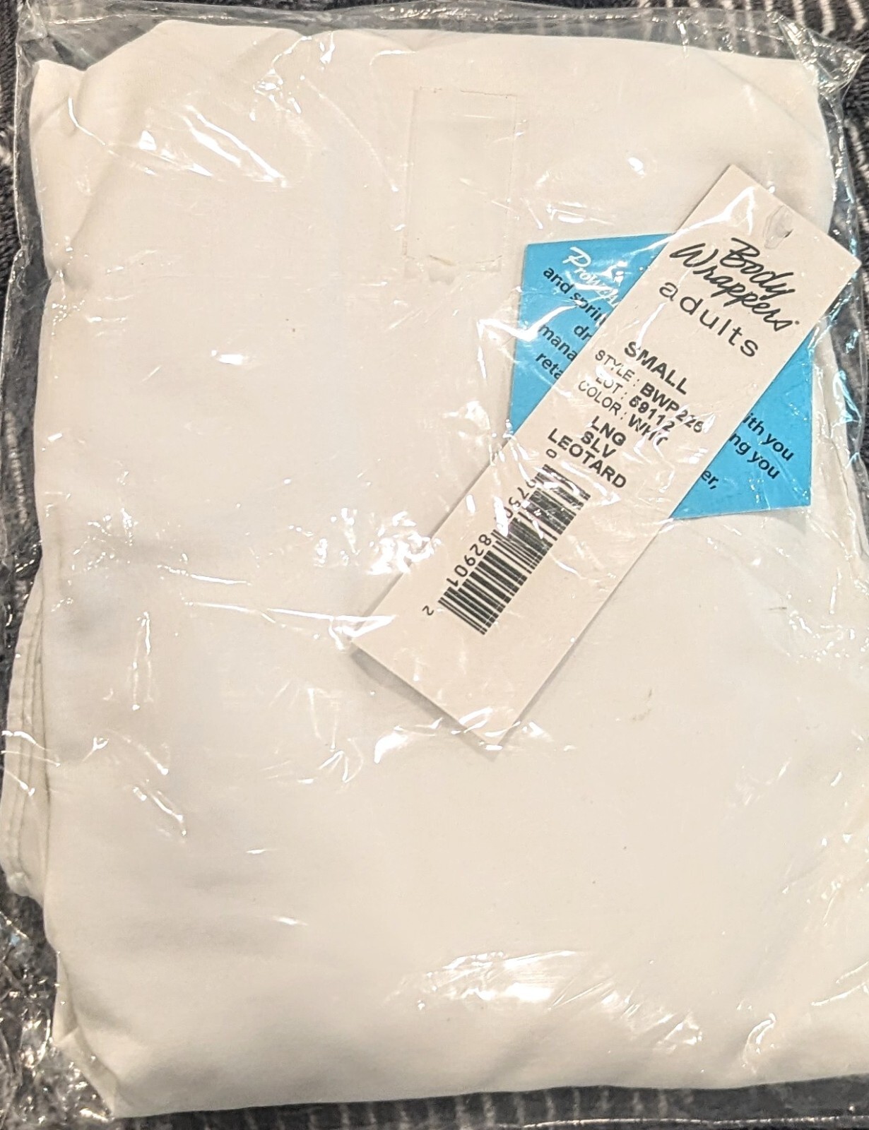 Body Wrappers BWP226 White Women’s Adult Small Long Sleeve Leotard