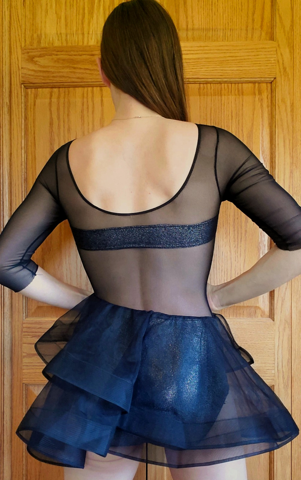 Revolution dance costume Adult Small AS Leotard Dress Tutu Aerialist Circus