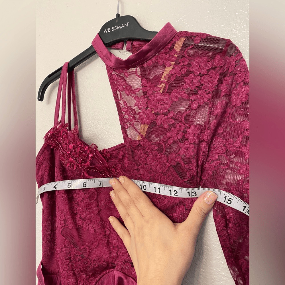 WEISSMAN Dance Costume hot pink lace lyrical WHERE’S MY LOVE 12365 SA-adult